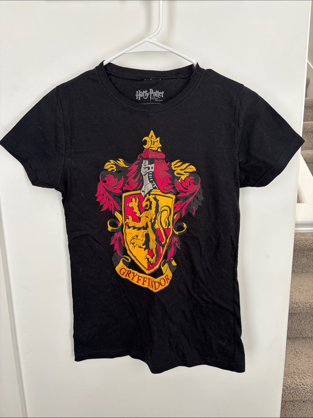Warner Bros. Gryffindor Crest Tee - Black with Red and Gold Shield